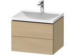Duravit L-Cube c-shaped Set wandhängend Mediterrane Eiche Matt 600x480x480 mm - LC6950O71710000 LC6950O71710000