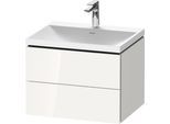 Duravit L-Cube c-shaped Set wandhängend Weiß Hochglanz 600x480x480 mm - LC6950O22220000 LC6950O22220000