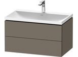 Duravit L-Cube c-shaped Set wandhängend Flanell Grau Seidenmatt 800x480x480 mm - LC6951O90900000 LC6951O90900000