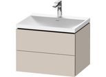 Duravit L-Cube c-shaped Set wandhängend Taupe Matt 600x480x480 mm - LC6950O91910000 LC6950O91910000