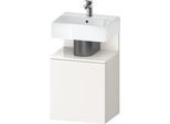 Duravit Qatego Waschtischunterbau wandhängend Weiß Supermatt 440x350x645 mm - QA4076L22840000 QA4076L22840000