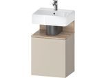 Duravit Qatego Waschtischunterbau wandhängend Taupe Supermatt 440x350x645 mm - QA4076L55830000 QA4076L55830000