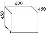 Burgbad Rollcontainer Sys30 PG2 Echo 460x600x450 Eisblau Softmatt, RCAJ060F3962 RCAJ060F3962