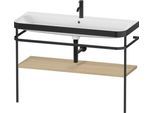 Duravit Happy D.2 Plus c-bonded Set mit Metallkonsole Mediterrane Eiche Matt 1175x490x850 mm - HP473 HP4739O71710000