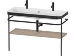 Duravit Happy D.2 Plus c-bonded Set mit Metallkonsole Leinen Matt 1175x490x850 mm - HP4759O75750000 HP4759O75750000