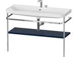 Duravit Happy D.2 Plus c-shaped Set mit Metallkonsole Nachtblau Seidenmatt 1175x490x850 mm - HP4839E HP4839E98980000