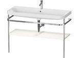 Duravit Happy D.2 Plus c-shaped Set mit Metallkonsole Weiß Hochglanz 1175x490x850 mm - HP4839O222200 HP4839O22220000