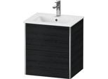 Duravit XSquare Waschtischunterbau wandhängend Eiche Schwarz Matt 510x418x560 mm - XS430601616 XS430601616