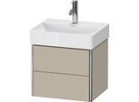 Duravit XSquare Waschtischunterbau wandhängend Taupe Seidenmatt 484x390x397 mm - XS430506060 XS430506060