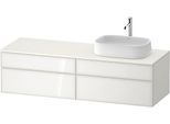 Duravit Zencha Konsolenwaschtischunterbau wandhängend Weiß n/a & Supermatt 1600x550x442 mm - ZE4824R ZE4824R64840000