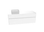 Villeroy & Boch Waschtischunterschrank Collaro C046 1400x548x500mm 4 Ausz. Waschtisch li Glossy Whit C04600DH