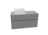 Villeroy & Boch Waschtischunterschrank Collaro C039 1000x548x 500mm 2 Ausz. Waschbecken li Glossy Gr C03900FP
