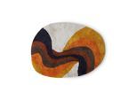 HKliving - Retro swirl Badematte, 90 x 120 cm, bunt