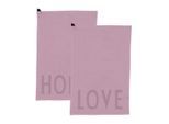 Design Letters - Favourite Geschirrtuch, Love / Home, lavendel (2er-Set)