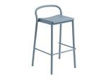 Muuto - Linear Steel Barhocker Outdoor, SH 75 cm, hellblau