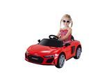 Kinder-Elektroauto Audi R8 Spyder lizenziert, 60 Watt, LED-Scheinwerfer, Musik, Hupe, Fernbedienung, (Rot)