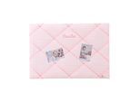 Personalisiertes Memoboard VICHY STRIPES rose (Farbe: grau)