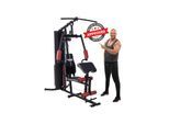 Miweba Sports 50in1-Kraftstation MK500 Pro, Fitnessstation mit ca. 60 kg Seilzug, Butterfly, Zugturm