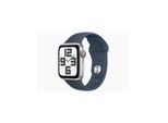 Apple Watch SE (2023) GPS + Cellular 40mm - Silver Aluminium Case with Storm Blue Sport Band - M/L