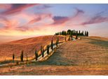 Papermoon Fototapete »TOSKANA-NATUR LANDSCHAFT BÄUME BERGE GEBIRGE WOLKEN XXL«