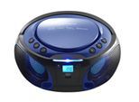 Lenco Radio »Portable Radio/CD-Player SCD-550 Blau«, (CD-Bluetooth FM-Tuner)