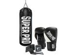 Super Pro Boxsack »SET Water Air Bag«, (Set, mit Bandagen-mit Boxhandschuhen)