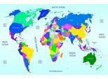 Papermoon Fototapete »World map«
