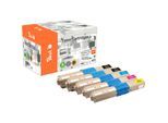 Peach O4650-87 5 Toner Druckerpatronen (2*bk, c/m/y) ersetzt OKI 46508716*2, 46508715, 46508714, 46508713 für z.B. OKI C 332 DN, OKI C 332 DNw (wiederaufbereitet)