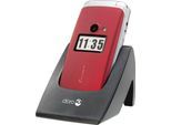 Doro Primo 413 Klapphandy (6,1 cm/2,4 Zoll, 2 MP Kamera), rot