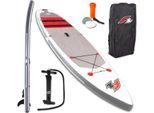 F2 Inflatable SUP-Board Union 11,5, (Set, 4 tlg), ohne Paddel, grau|weiß