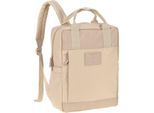 LÄSSIG Wickelrucksack Green Label, Vividal, humus, zum Teil aus recyceltem Material, beige