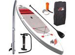 F2 Inflatable SUP-Board Union 11,5, (Set, 5 tlg), Stand Up Paddling, grau|weiß