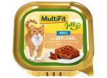 MultiFit Schale Adult Jelly Geflügel 64x100 g