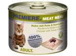 PREMIERE Meat Menu Adult Huhn mit Pute & Kaninchen 12x200 g