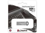 Kingston DataTraveler Kyson 256 GB USB-Stick (USB 3.2, Lesegeschwindigkeit 200 MB/s), silberfarben