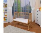 Waldin Beistellbett Baby Beistellbett mit Matratze