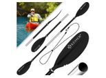 KESSER SUP-Paddel, Paddle Doppelpaddel 4-teilig für Kanu Kayak SUP Stand-Up, schwarz