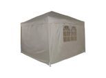 SVITA Pavillon PAGO, Gartenpavillon, Partyzelt, faltbar, mit Fenster, Beige, beige