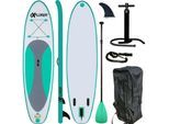 EXPLORER Inflatable SUP-Board Explorer SUP 300, (Set, 6 tlg., mit Paddel, Pumpe und Transportrucksack), weiß