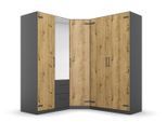 rauch Schrank-Set Holmes, mit Applikationen "Industrial Style", grau