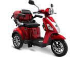 Rolektro Elektromobil Rolektro E-Trike 15 V.3 Lithium, 1000 W, 15 km/h, (mit Topcase), rot