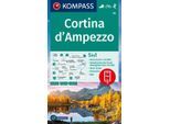 Kompass Karte N.55: Cortina D'Ampezzo - 1:50.000/1:25.000