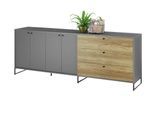 Bega Consult Cheyenne Sideboard Beschichtete Spanplatte Grau/Braun