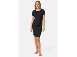 PM SELECTED Damen Modisches Longshirt Shirtkleid mit seitlicher Raffung in Einheitsgröße PM41