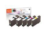 Peach L150 XL Spar Plus Pack Druckerpatronen XL (bk, c/m/y) ersetzt Lexmark No. 150XL für z.B. Lexmark Interpret S 415, Lexmark Intuition S 515