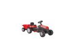 Pilsan Kindertraktor Active Pedale 07316 rot mit Anhänger, einstellbarer Sitz