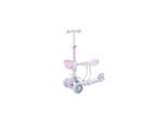 Makani Kinderroller BonBon 3 in 1, Dreirad, LED-Vorderräder, höhenverstellbar lila