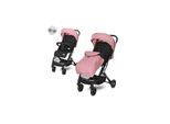 Lorelli Kinderwagen Fiorano faltbar, Ablagekorb, Frontbügel abnehmbar, Bremse pink