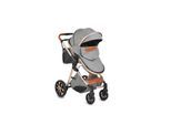 Moni Kinderwagen Alma Sportsitz Tragetasche umbaubar Wickeltasche Sitz umkehrbar dunkelgrau