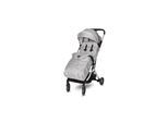 Lorelli Kinderwagen Myla Aluminiumrahmen Korb Fußsack klappbar mit Zusatzgriff silber